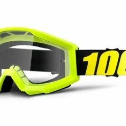 Masque 100% Strata Jaune Fluo Ecran Transparent